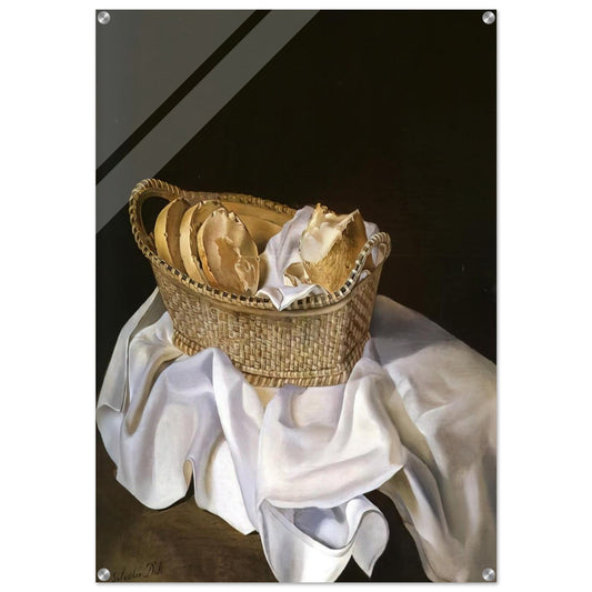 THE BASKET OF BREAD - Salvador Dali Acrylic Print - 70x100 cm / 28x40″ inches | Salvador Dali Wall Art | Salvador Dali Prints
