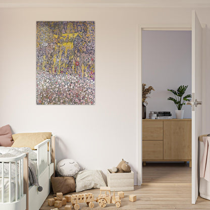 HORTICULTURAL LANDSCAPE WITH A HILLTOP - Gustav Klimt Brushed Aluminum Print - 70x100 cm / 28x40 inches | Gustav Klimt Aluminum Print | Gustav Klimt Prints