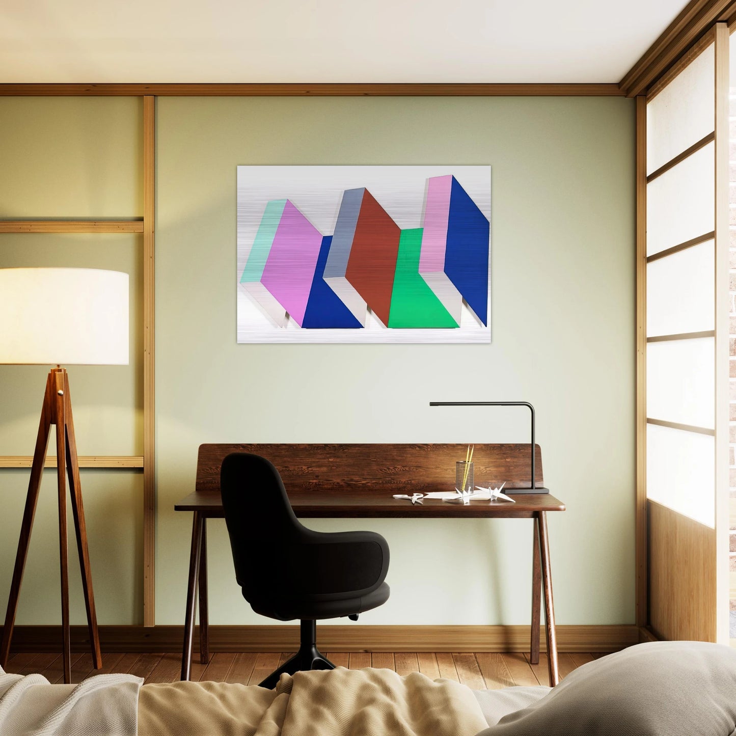 Fold One - 1968 - Thomas Downing Brushed Aluminum Print - 70x100 cm / 28x40 inches | Thomas Downing Aluminum Print | Thomas Downing Prints