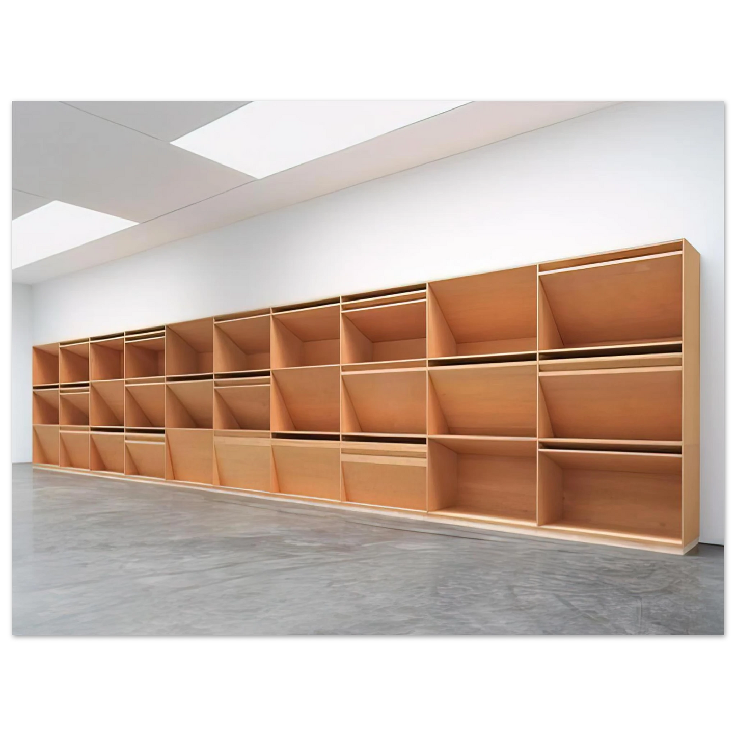 Donald Judd - Untitled Plywood - 1980  75x100 cm / 30x40inches Fine Art Poster