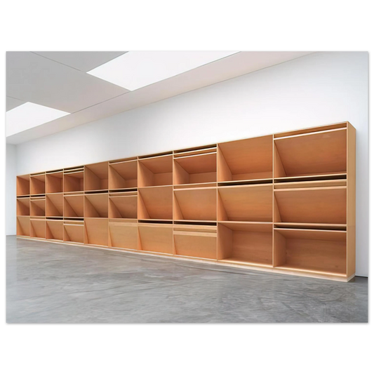 Donald Judd - Untitled Plywood - 1980  75x100 cm / 30x40inches Fine Art Poster