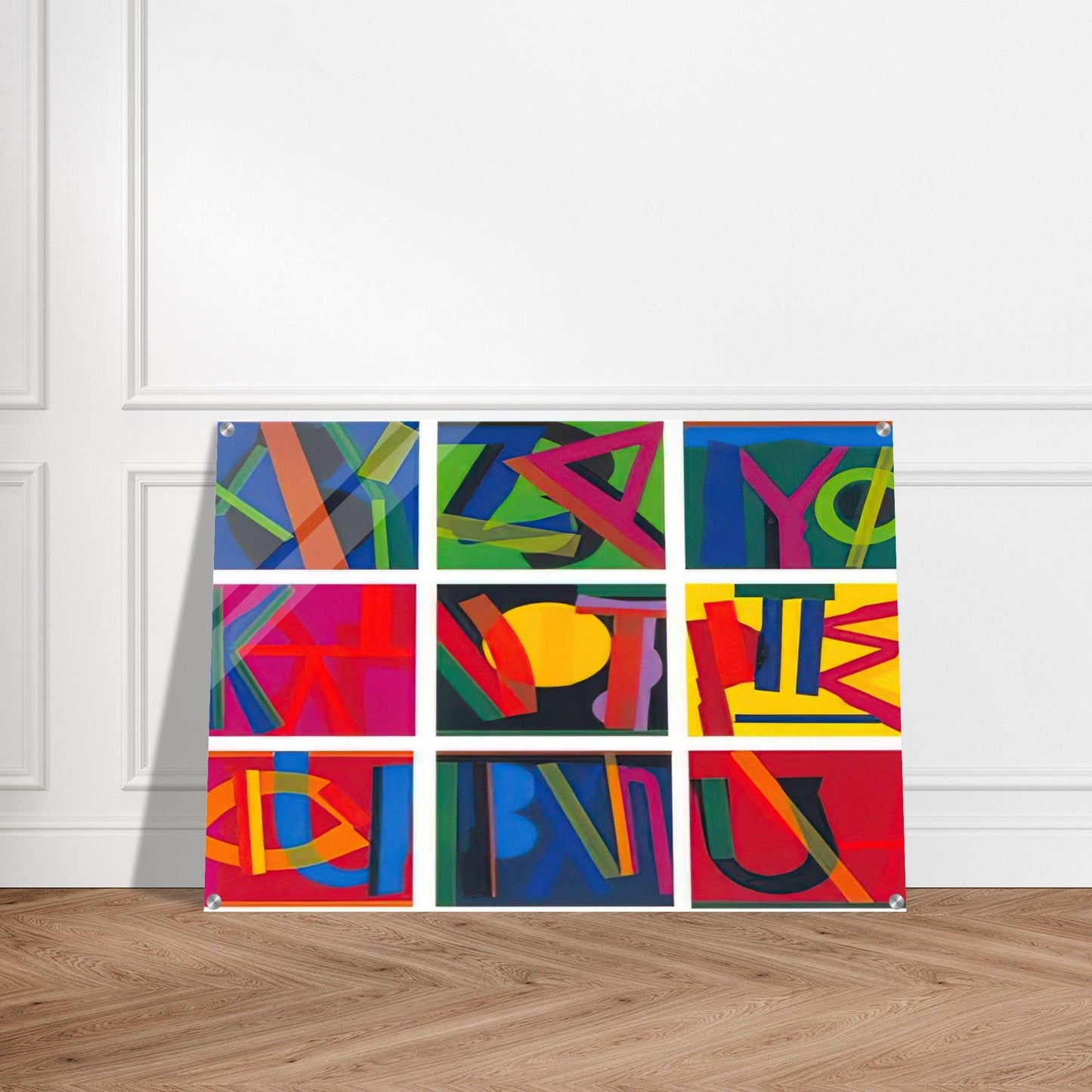 Untitled - Lettrism - Joao Vieira Acrylic Print - 70x100 cm / 28x40″ inches