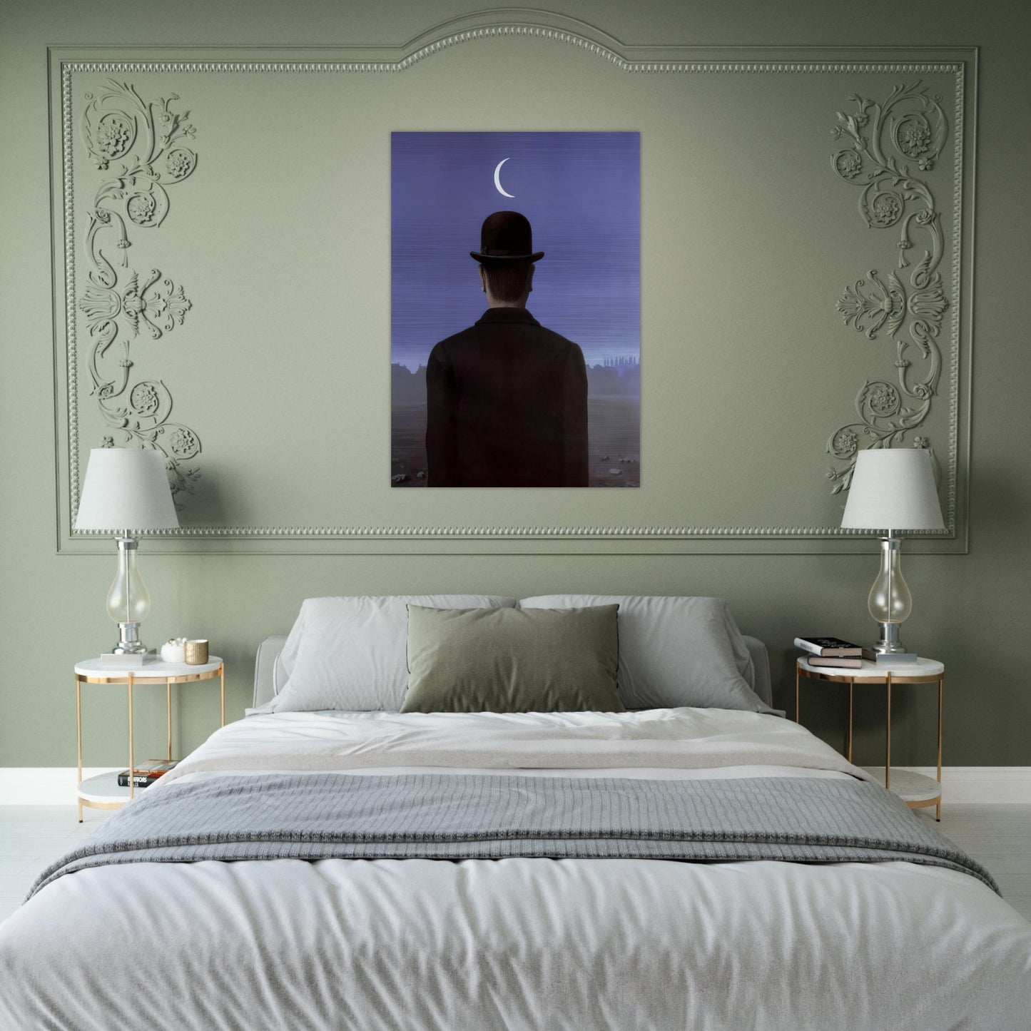 THE SCHOOLMASTER 1954 - Rene Magritte Brushed Aluminum Print - 70x100 cm / 28x40 inches | Rene Magritte Aluminum Print | Rene Magritte Prints