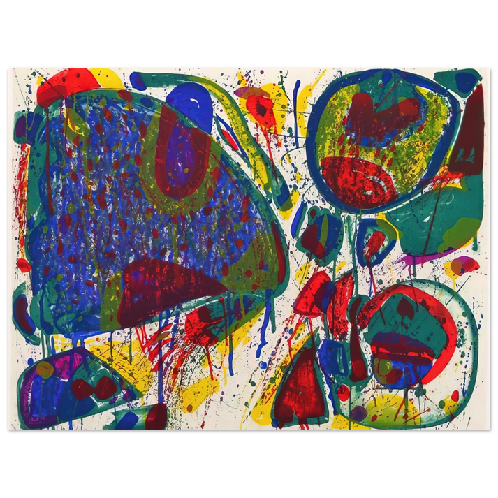 Sam Francis - Variant III  from Bright Jade Ghost   75x100 cm / 30x40inches Fine Art Poster