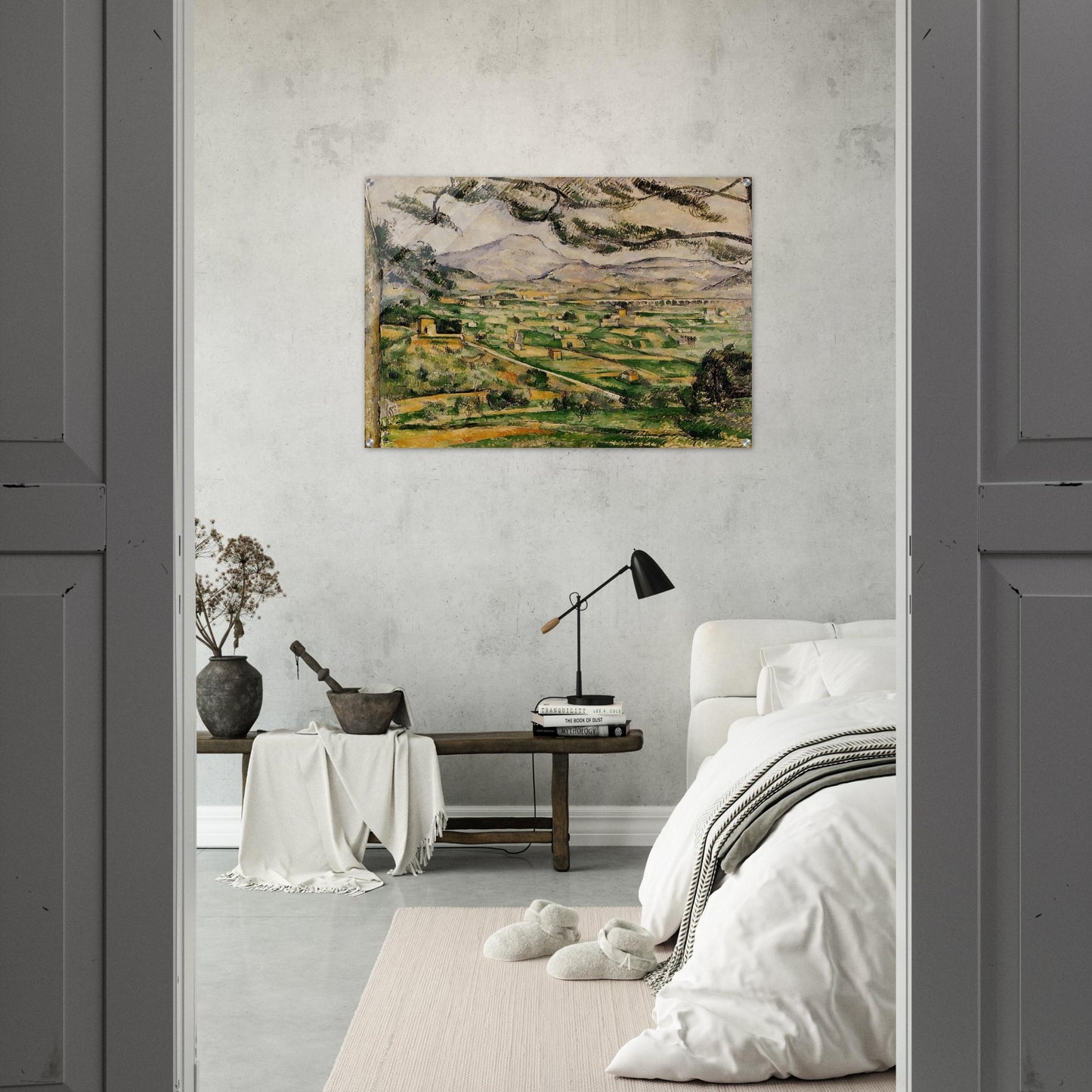 Mont Sainte-Victoire with Large Pine - Paul Cézanne Acrylic Print - 70x100 cm / 28x40″ inches | Paul Cézanne Wall Art | Paul Cézanne Prints