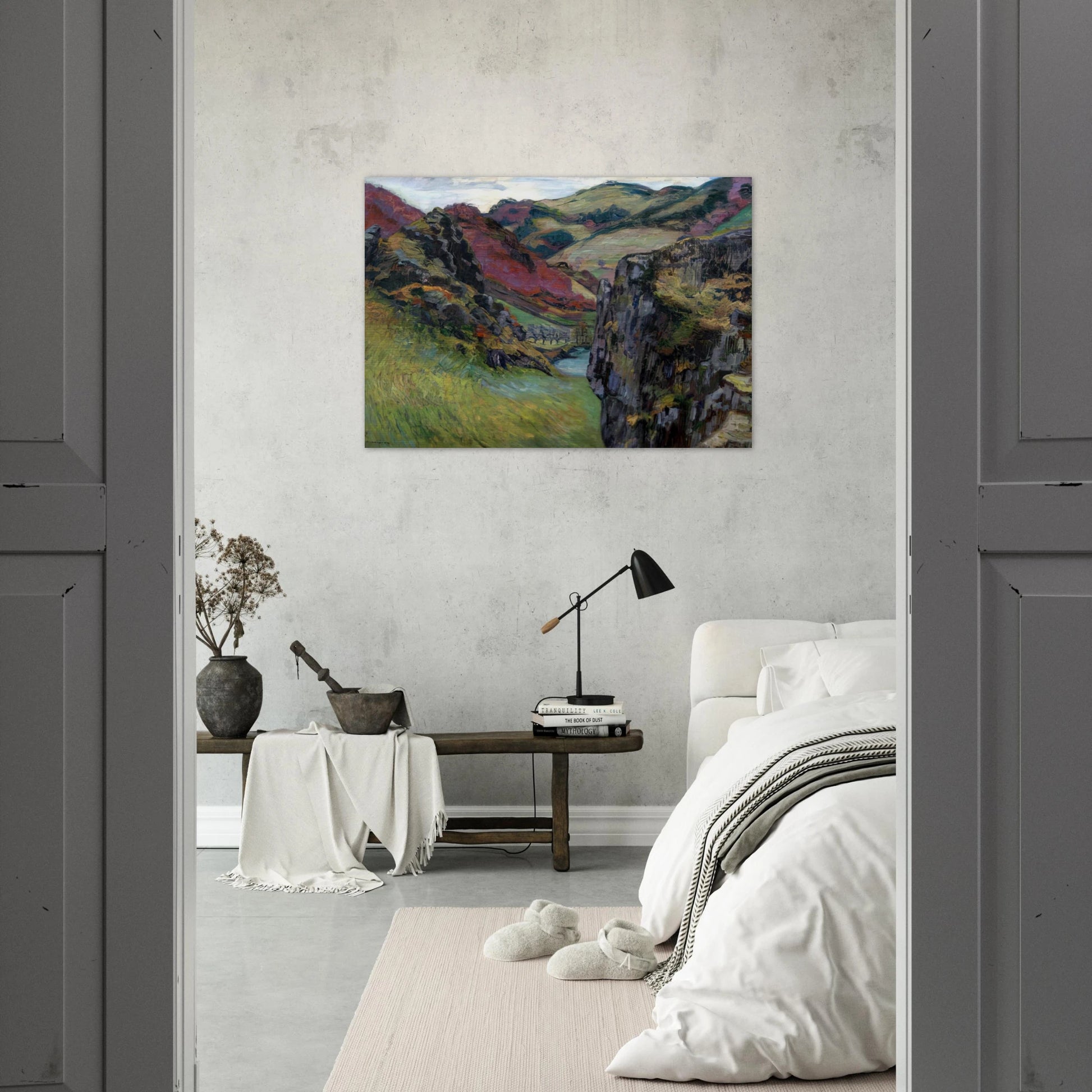 Landscape near Saint-Julien-des-Chazes - Armand Guillaumin Brushed Aluminum Print - 70x100 cm / 28x40 inches | Armand Guillaumin Aluminum Print | Armand Guillaumin Prints