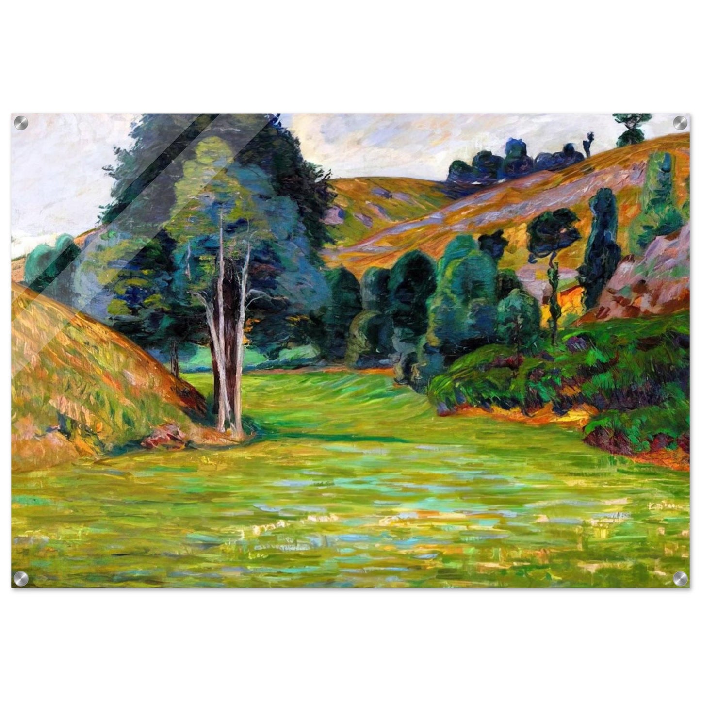 Valley in Pontgibaud - Armand Guillaumin Acrylic Print - 70x100 cm / 28x40″ inches