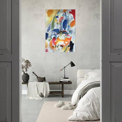IMPROVISATION 31 SEA BATTLE 1913 - Wassily Kandinsky Brushed Aluminum Print - 70x100 cm / 28x40 inches | Wassily Kandinsky Aluminum Print | Wassily Kandinsky Prints