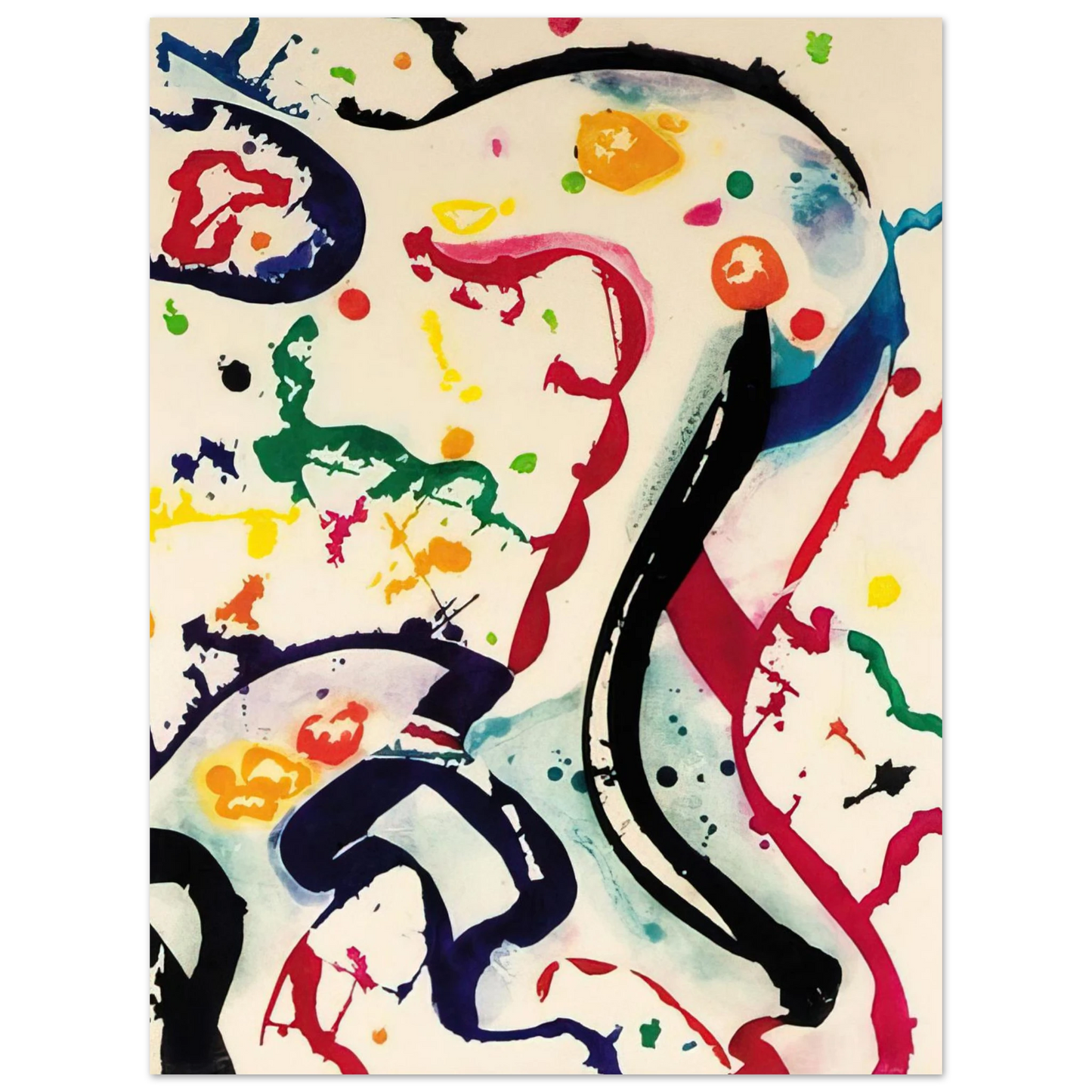 Sam Francis - Untitled  L. I112   75x100 cm / 30x40inches Fine Art Poster