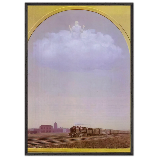 THE NIGHTINGALE 1962 - Rene Magritte 70x100 cm / 28x40 inches Framed Art Print – Black Wooden Frame