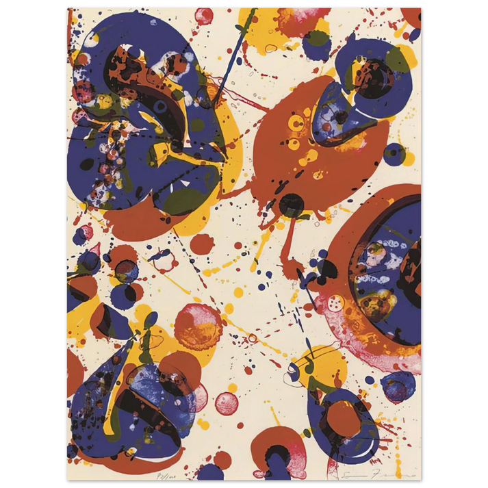 Sam Francis - Untitled  from Pasadena Box   Lembark L58   75x100 cm / 30x40inches Fine Art Poster