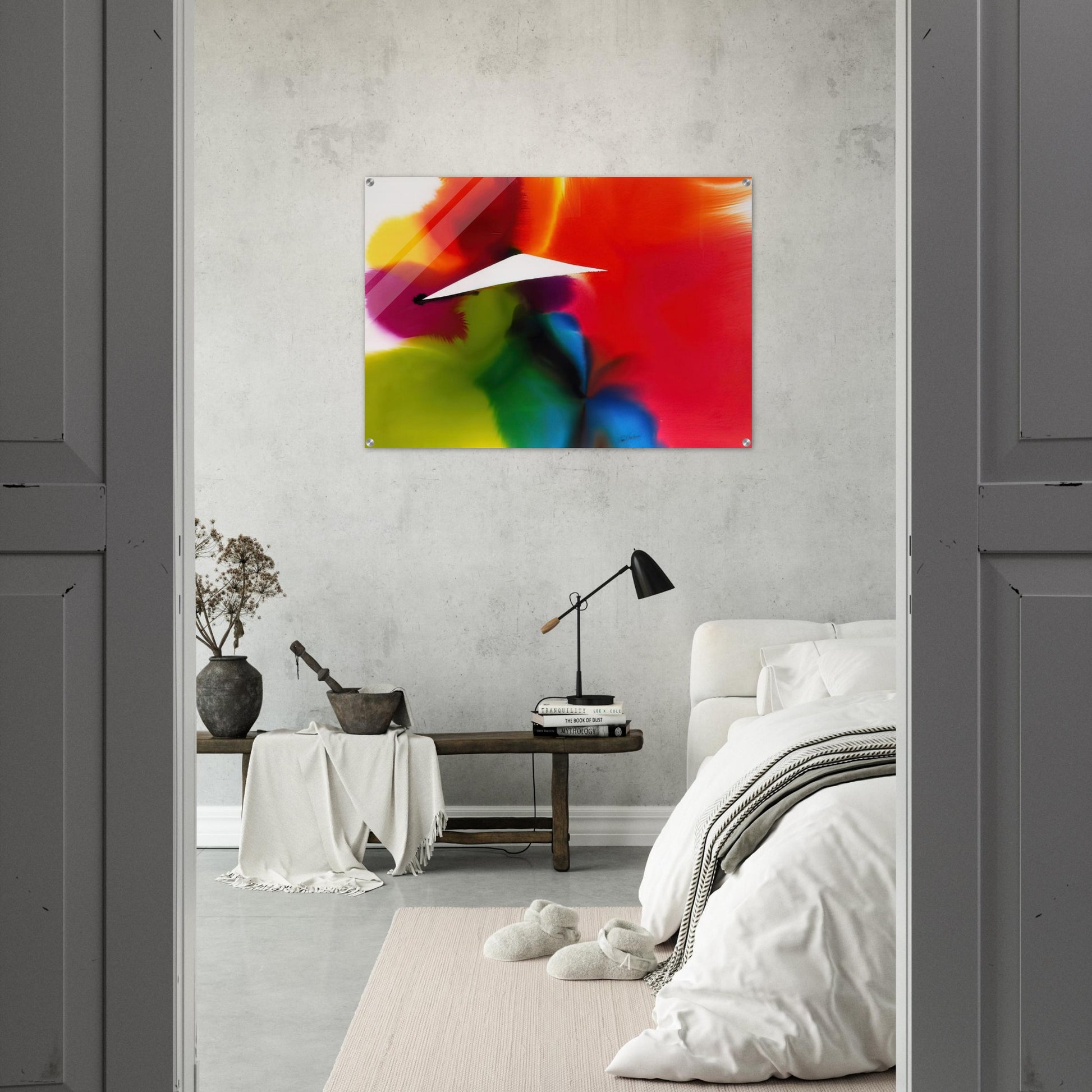 Phenomena French West Indies - Color Field Painting, Lyrical Abstraction - Paul Jenkins Acrylic Print - 70x100 cm / 28x40″ inches