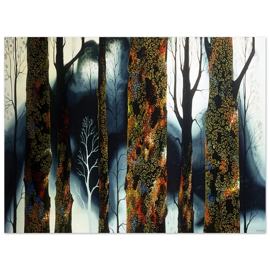 Eyvind Earle - Jewel Trees  75x100 cm / 30x40inches Fine Art Poster