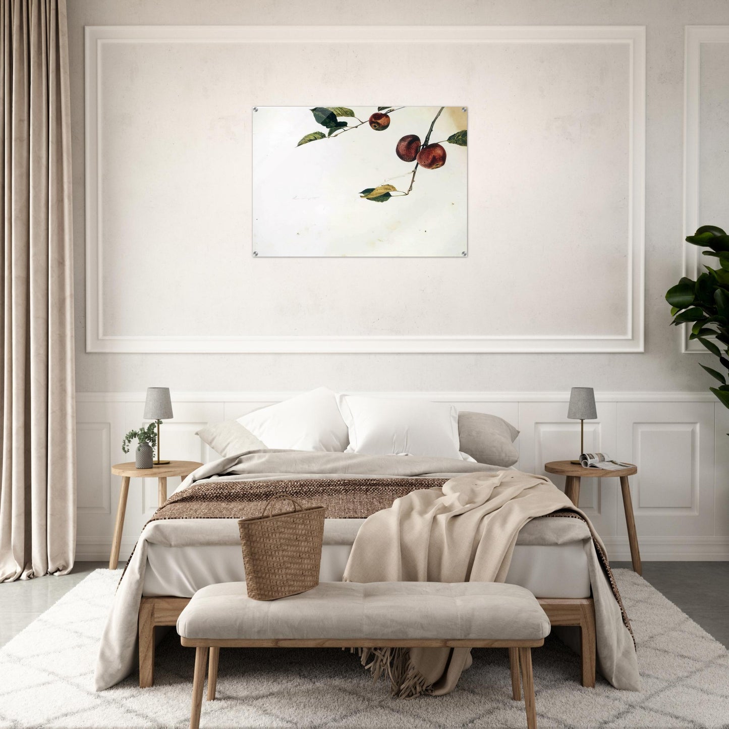 APPLES ON A BOUGH STUDY BEFORE PICKING - Andrew Wyeth Acrylic Print - 70x100 cm / 28x40″ inches