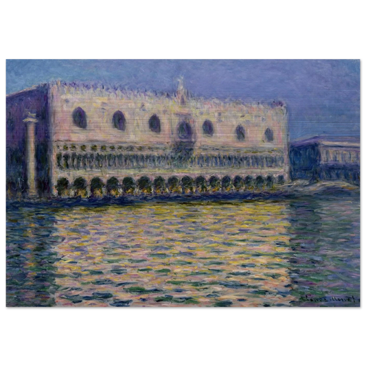 The Palazzo Ducale - claude monet Brushed Aluminum Print - 70x100 cm / 28x40 inches | claude monet Aluminum Print | claude monet Prints