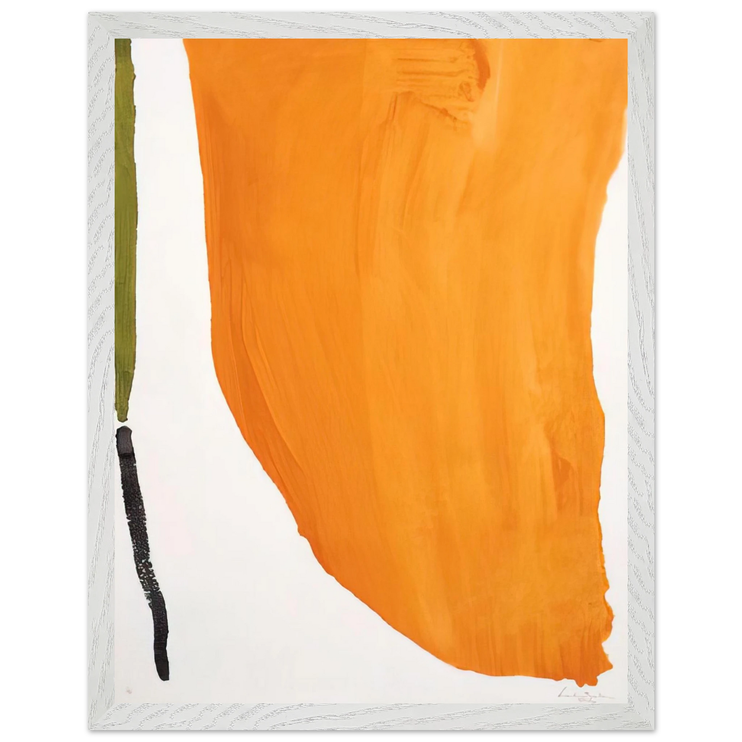 Helen Frankenthaler - Orange Downpour - 1970 Wall art - 45x60 cm / 18x24 inches - Fine Art Poster-canvas - -