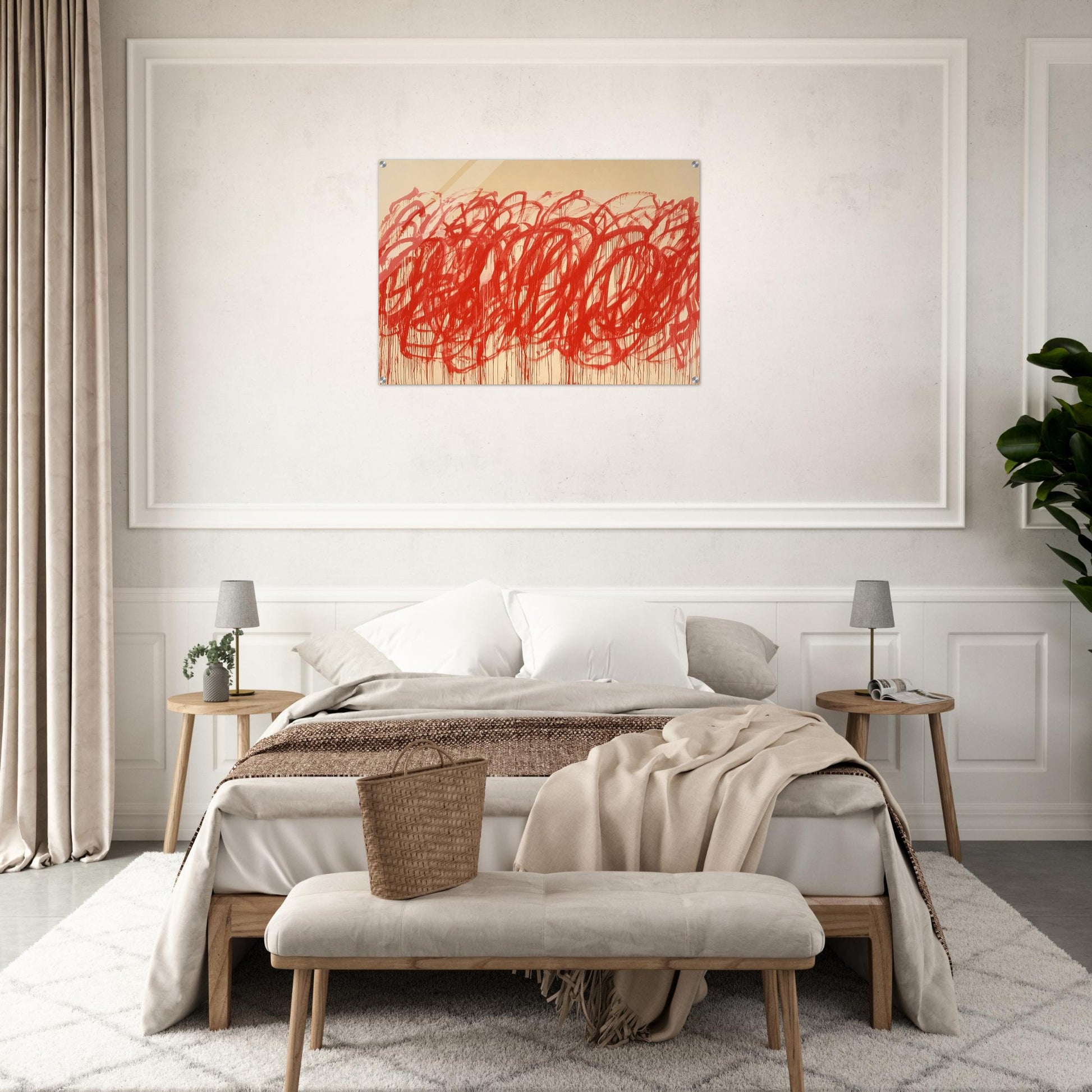 Untitled  Bacchus  - Cy Twombly Acrylic Print - 70x100 cm / 28x40″ inches | Cy Twombly Wall Art | Cy Twombly Prints