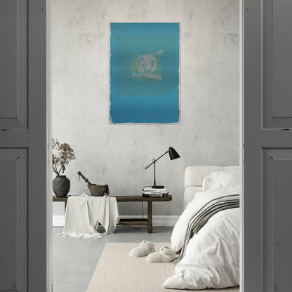 Plentitude in Blue - 1975 - Adja Yunkers Brushed Aluminum Print - 70x100 cm / 28x40 inches | Adja Yunkers Aluminum Print | Adja Yunkers Prints