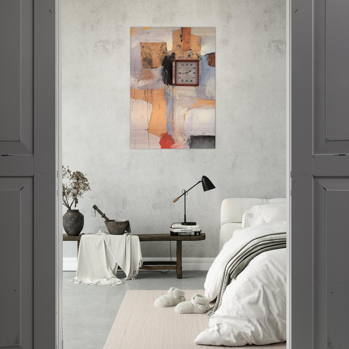 THIRD TIME PAINTING 1961 - Robert Rauschenberg Brushed Aluminum Print - 70x100 cm / 28x40 inches | Robert Rauschenberg Aluminum Print | Robert Rauschenberg Prints