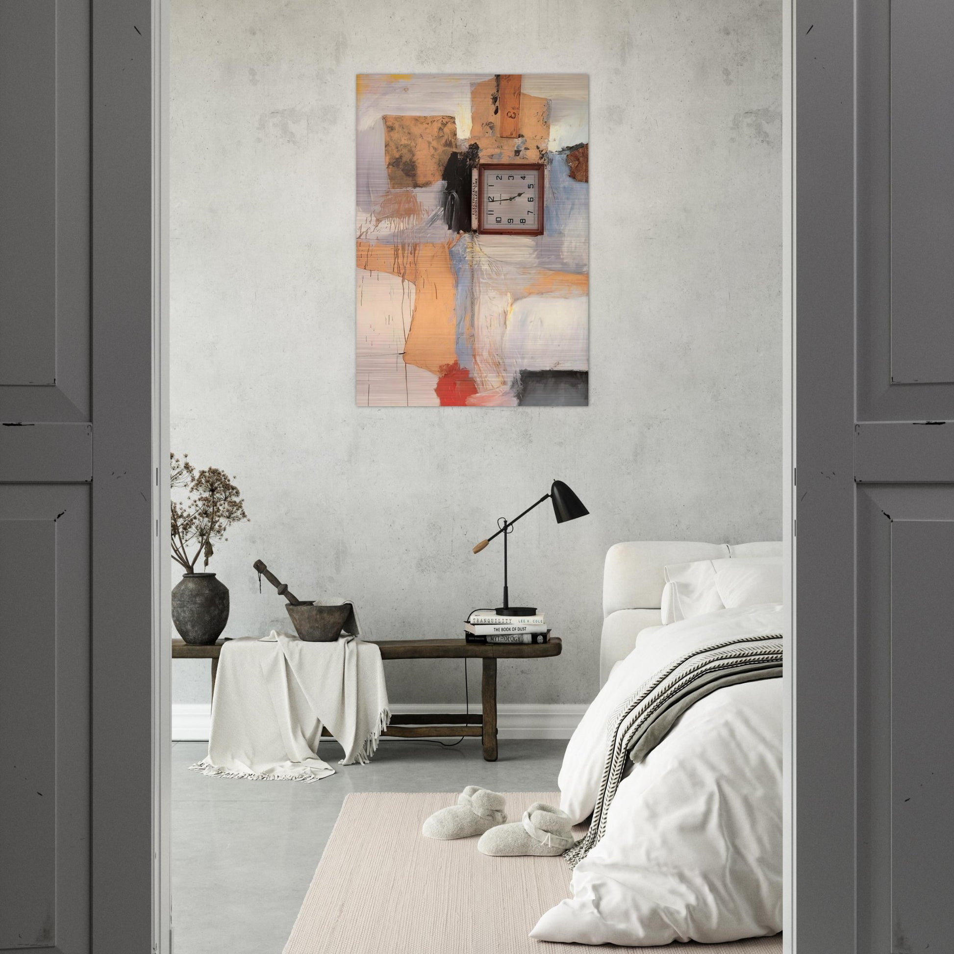 THIRD TIME PAINTING 1961 - Robert Rauschenberg Brushed Aluminum Print - 70x100 cm / 28x40 inches | Robert Rauschenberg Aluminum Print | Robert Rauschenberg Prints