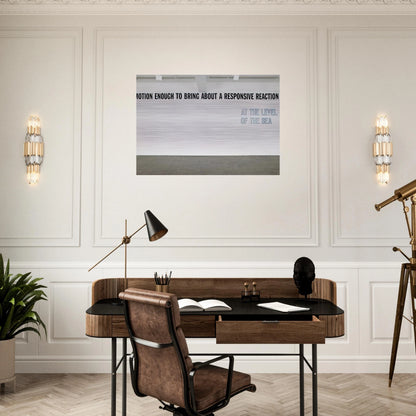 Motion Enough to Bring About... - 2008 - Lawrence Weiner Brushed Aluminum Print - 70x100 cm / 28x40 inches | Lawrence Weiner Aluminum Print | Lawrence Weiner Prints