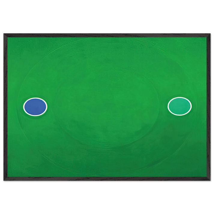 Green Melt - 1966 - Thomas Downing 70x100 cm / 28x40 inches Framed Art Print – Black Wooden Frame