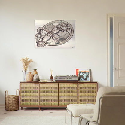 Untitled - 1972 - Gyula Kosice Brushed Aluminum Print - 70x100 cm / 28x40 inches | Gyula Kosice Aluminum Print | Gyula Kosice Prints