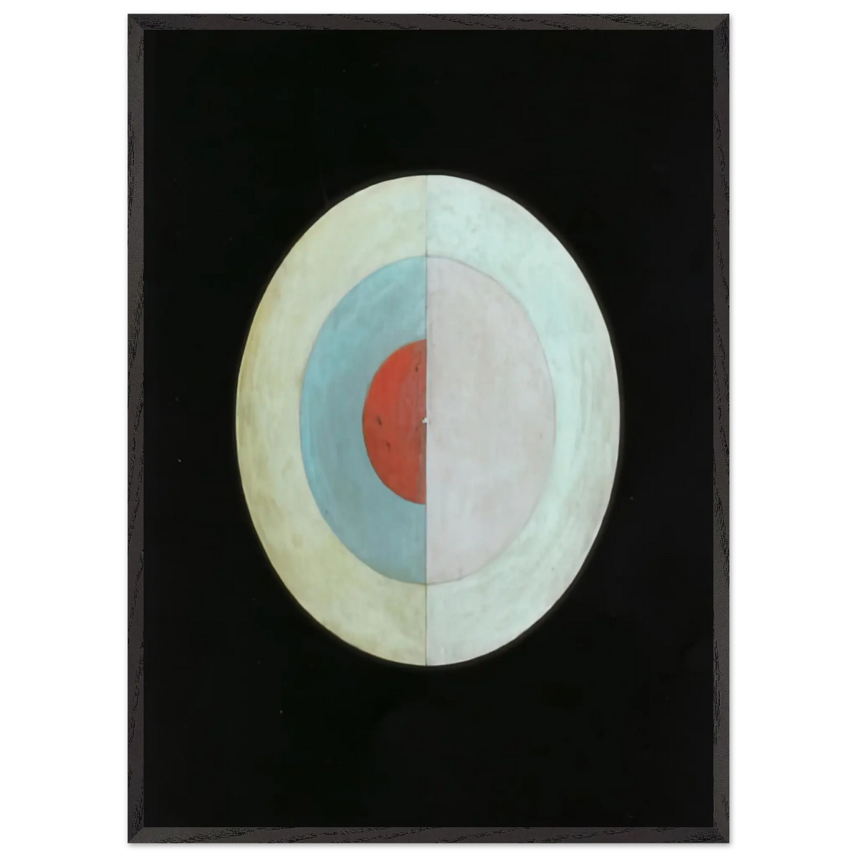 Hilma af Klint - THE SWAN NO 16 1915 Wall art - A1 (59.4 x 84.1  cm) - Premium Wooden Framed Poster With Fine Art Paper - Black frame