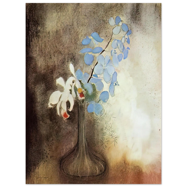 Odilon Redon - ORCHIDS  75x100 cm / 30x40inches Fine Art Poster