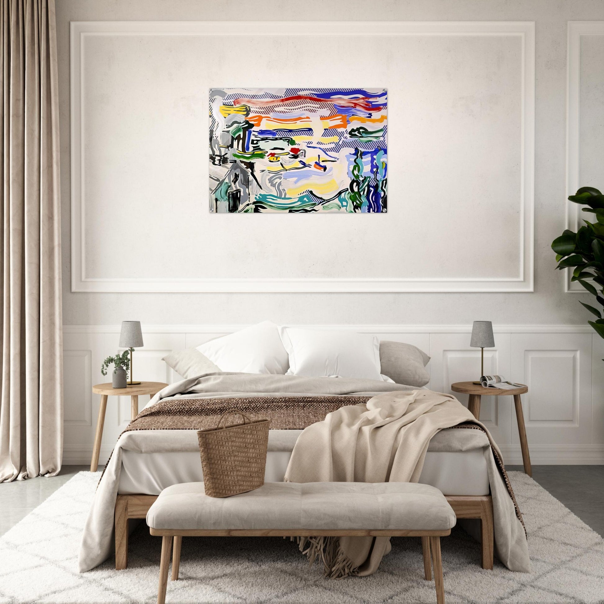 COAST VILLAGE 1987 - Roy Lichtenstein Acrylic Print - 70x100 cm / 28x40″ inches
