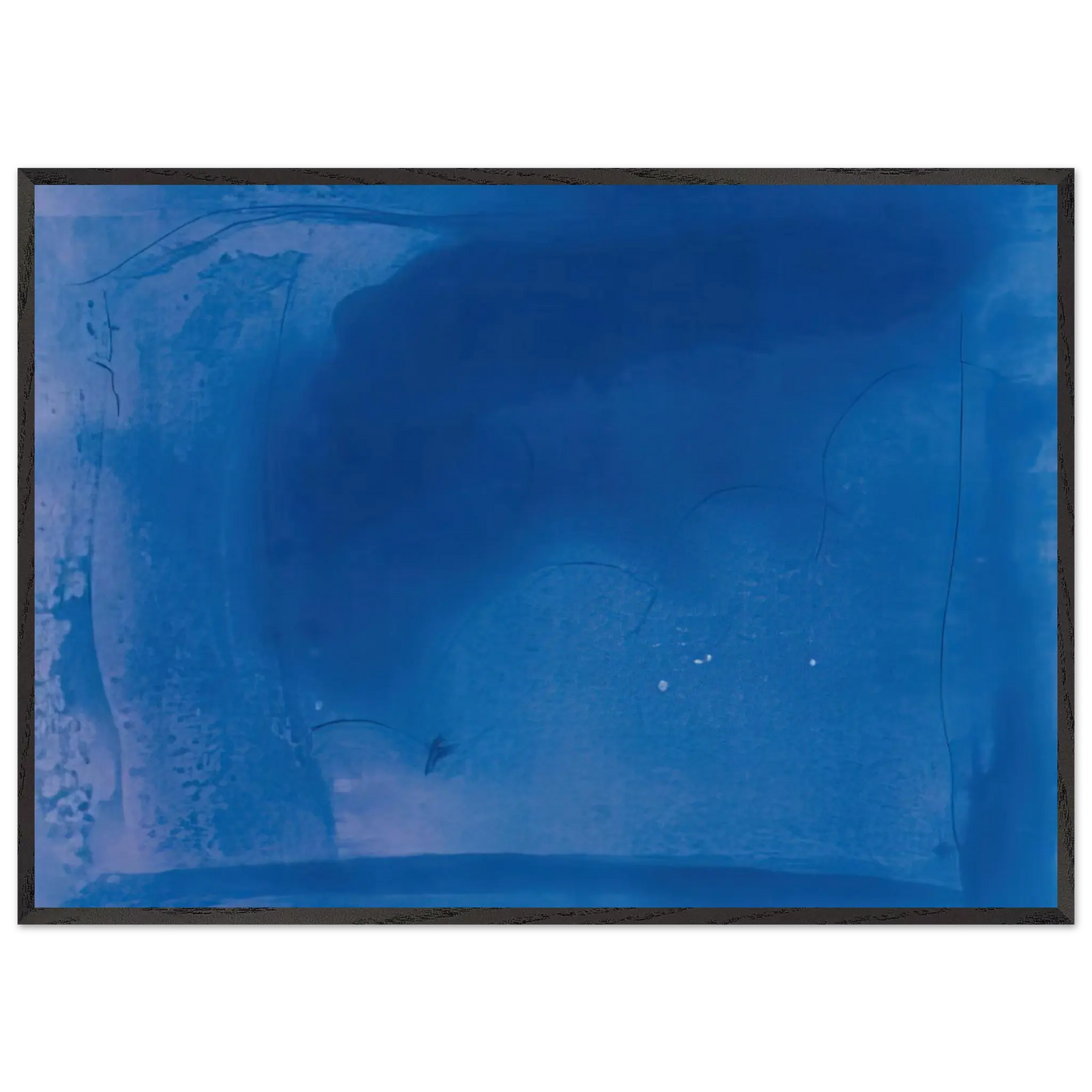 Helen Frankenthaler - Corot s Mark - 1987 Wall art - 13x18 cm / 5x7 Inches - Premium Wooden Framed Poster With Fine Art Paper - Black frame