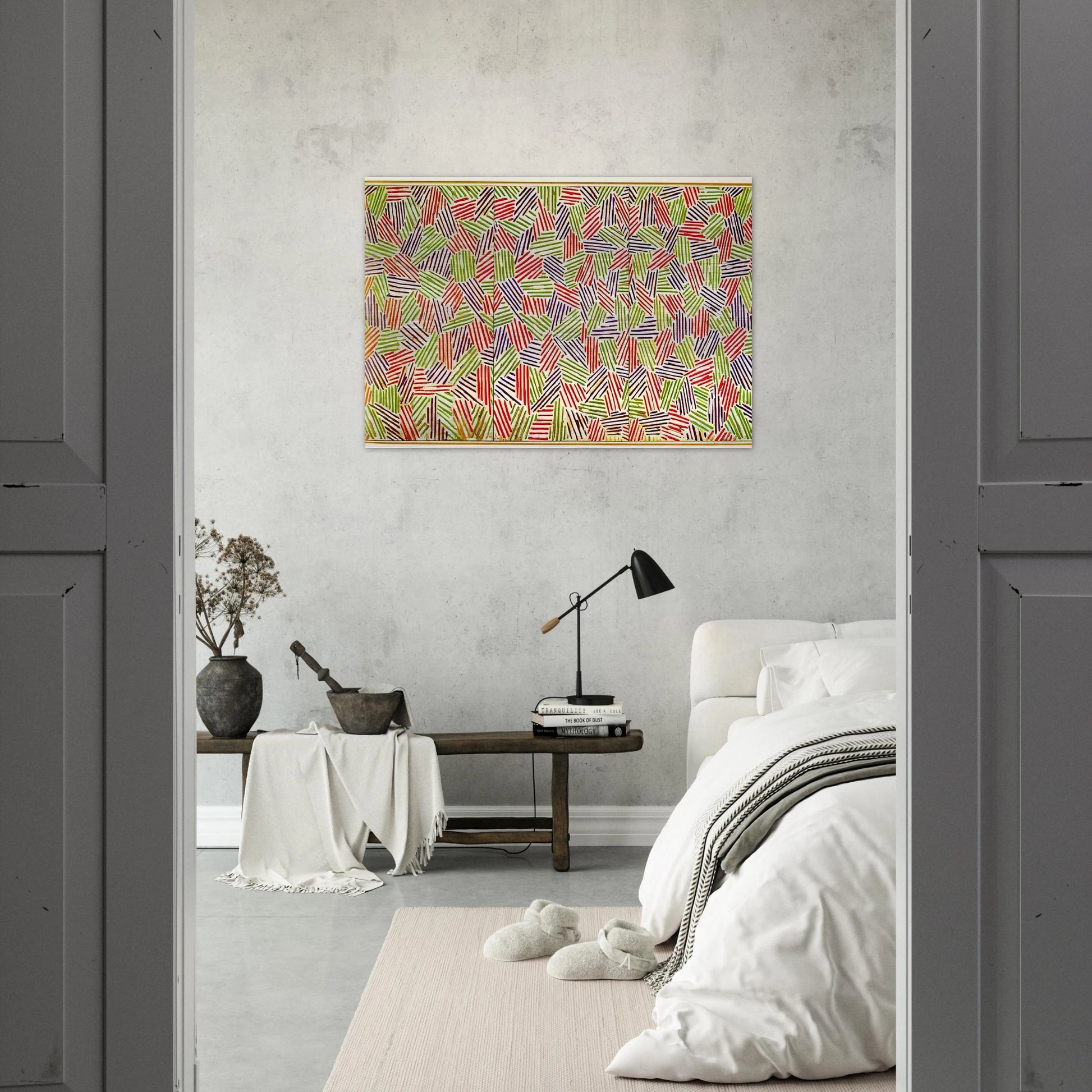SCENT - Jasper Johns Brushed Aluminum Print - 70x100 cm / 28x40 inches | Jasper Johns Aluminum Print | Jasper Johns Prints