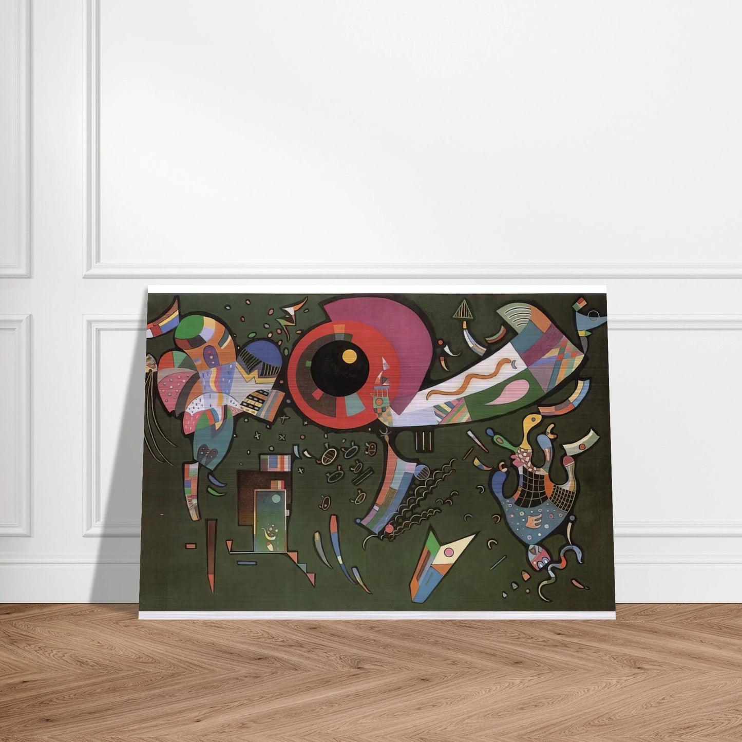 AROUND THE CIRCLE 1940 - Wassily Kandinsky Brushed Aluminum Print - 70x100 cm / 28x40 inches | Wassily Kandinsky Aluminum Print | Wassily Kandinsky Prints