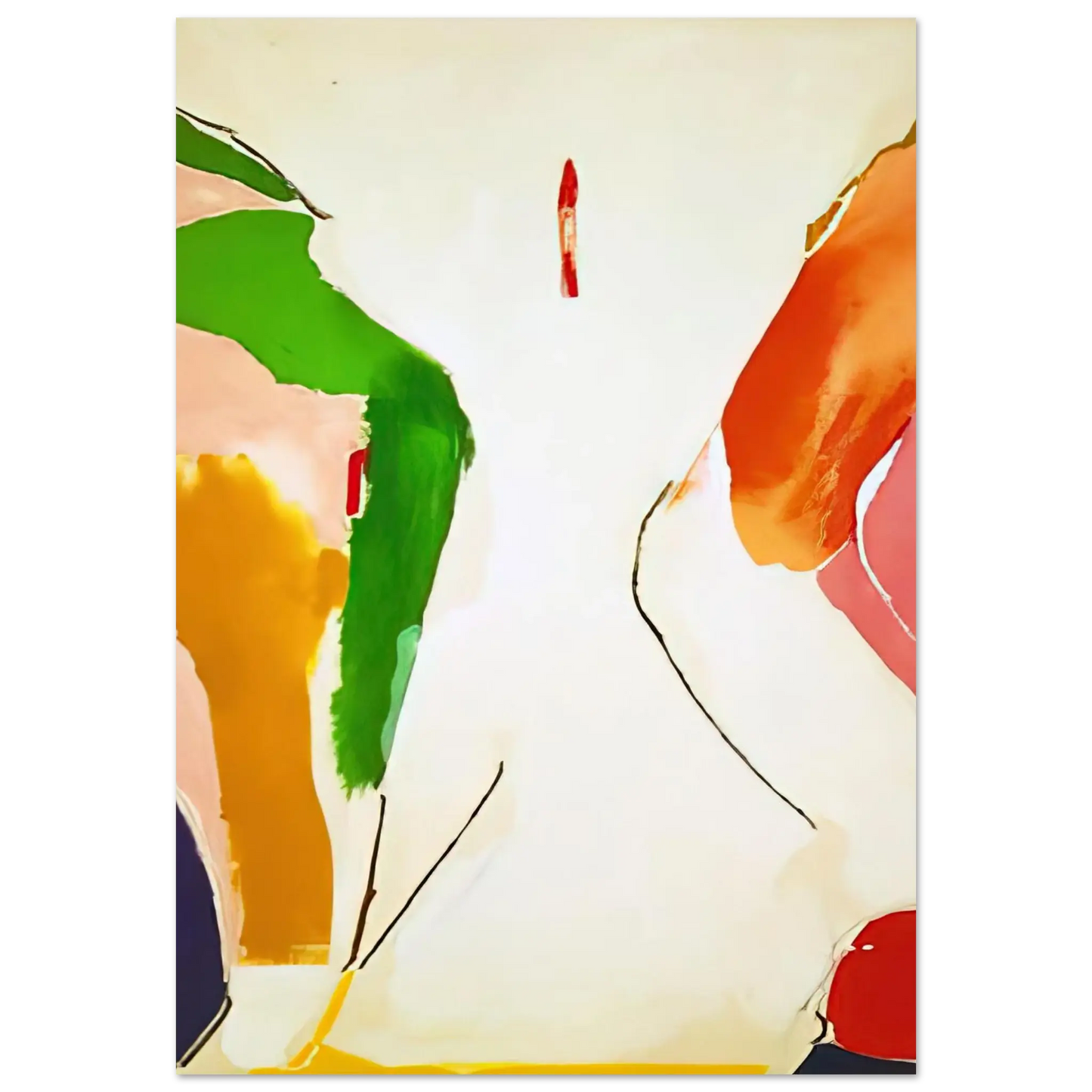 Helen Frankenthaler - Living Edge - 1973 Wall art - 40x50 cm / 16x20 Inches - Fine Art Poster - -