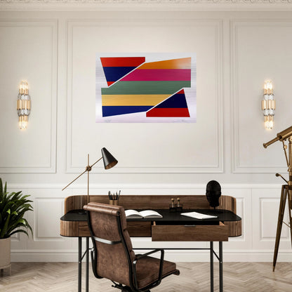 Rotation I - 1980 - Larry Zox Brushed Aluminum Print - 70x100 cm / 28x40 inches | Larry Zox Aluminum Print | Larry Zox Prints