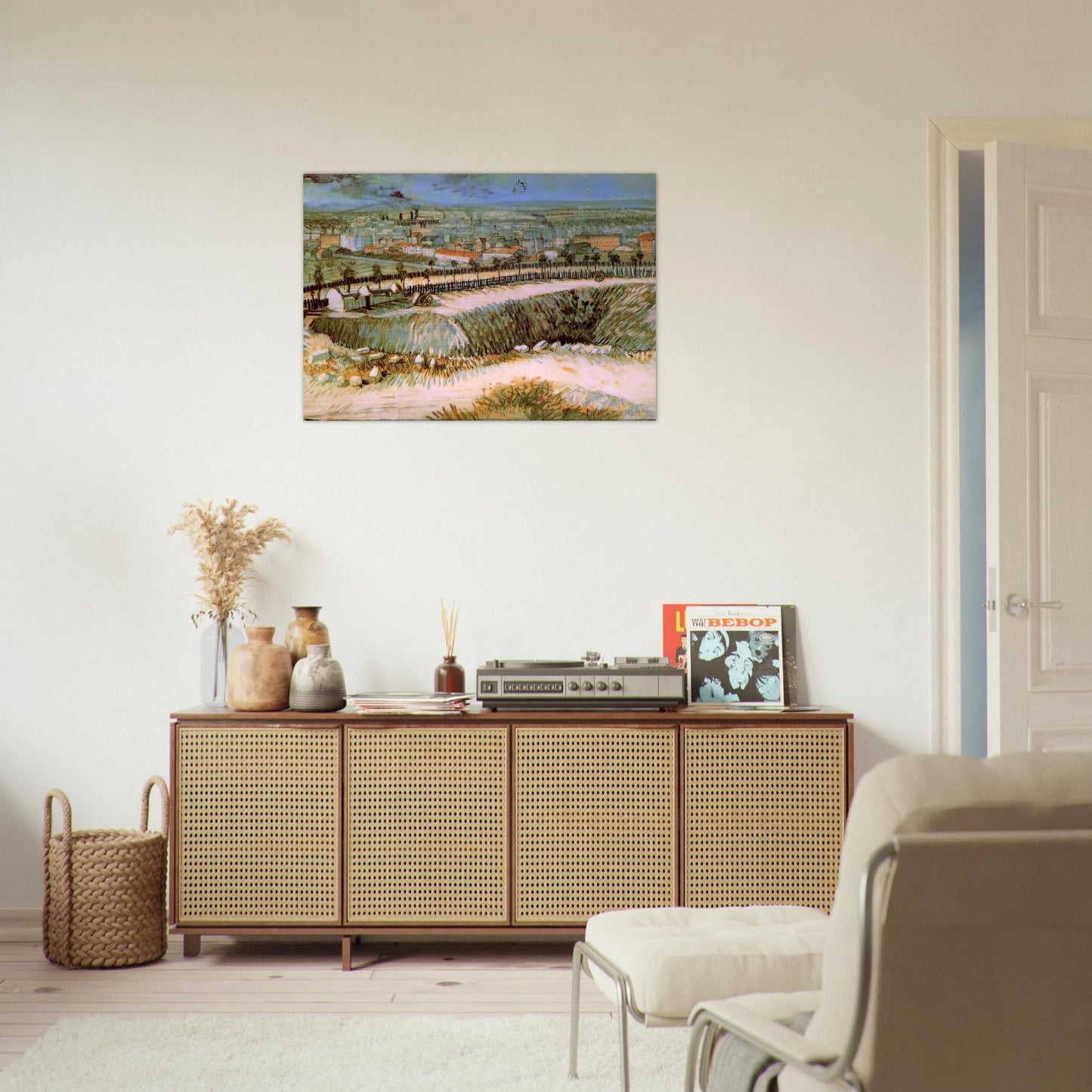 Outskirts of Paris near Montmartre - Vincent van Gogh Brushed Aluminum Print - 70x100 cm / 28x40 inches | Vincent van Gogh Aluminum Print | Vincent van Gogh Prints
