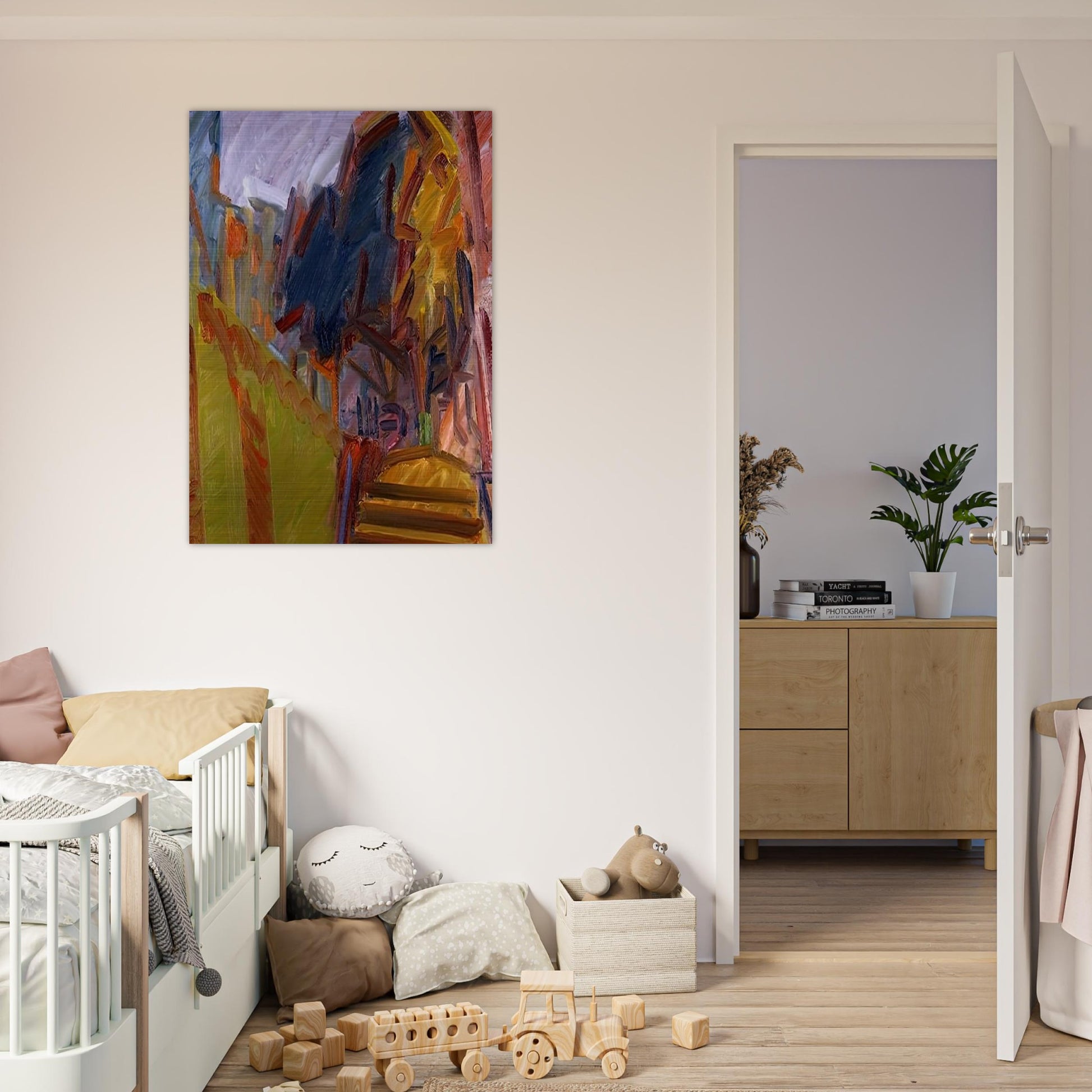 ALBERO DI FRONTE - Frank Auerbach Brushed Aluminum Print - 70x100 cm / 28x40 inches | Frank Auerbach Aluminum Print | Frank Auerbach Prints