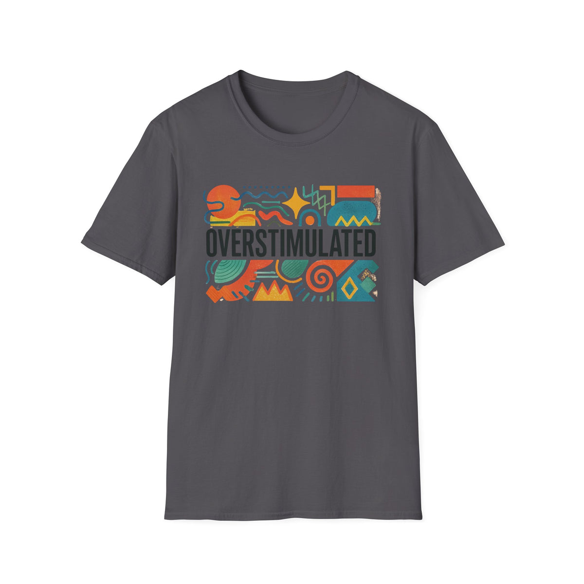 T-shirt "Maman surstimulée" | T-shirt drôle "Maman fatiguée" | Vêtement weirdcore | T-shirt humour Gen Z | T-shirt "Épuisée mais esthétique"