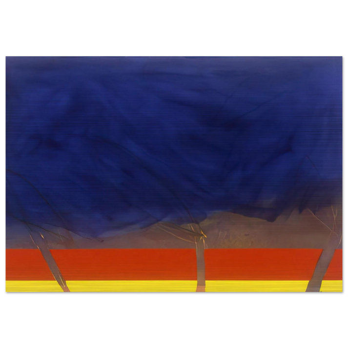 All Night - 1989 - Ronnie Landfield Brushed Aluminum Print - 70x100 cm / 28x40 inches | Ronnie Landfield Aluminum Print | Ronnie Landfield Prints