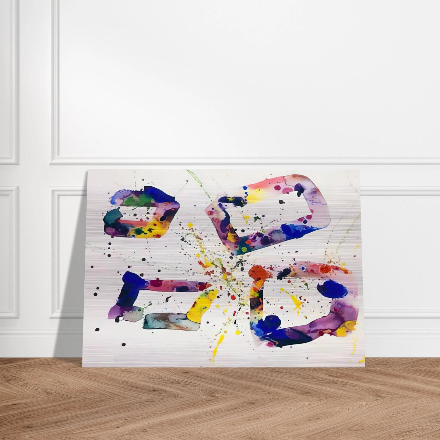 Untitled  SF74-189  - Sam Francis Brushed Aluminum Print - 70x100 cm / 28x40 inches | Sam Francis Aluminum Print | Sam Francis Prints