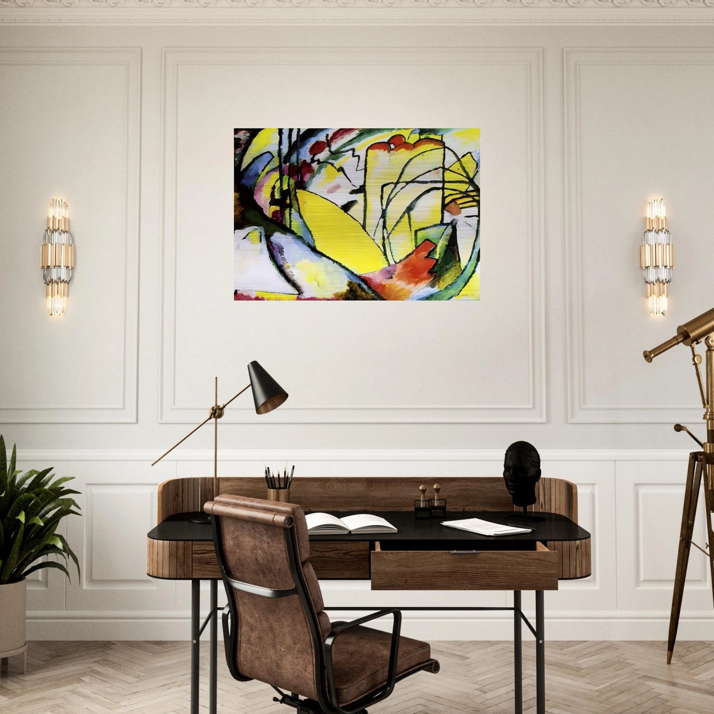 IMPROVISATION 10 1910 - Wassily Kandinsky Brushed Aluminum Print - 70x100 cm / 28x40 inches | Wassily Kandinsky Aluminum Print | Wassily Kandinsky Prints