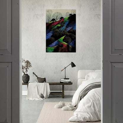 Little Jewels - Eyvind Earle Brushed Aluminum Print - 70x100 cm / 28x40 inches | Eyvind Earle Aluminum Print | Eyvind Earle Prints