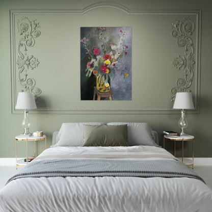 BOUQUET OF MIXED FLOWERS 1917 - Henri Matisse Brushed Aluminum Print - 70x100 cm / 28x40 inches | Henri Matisse Aluminum Print | Henri Matisse Prints