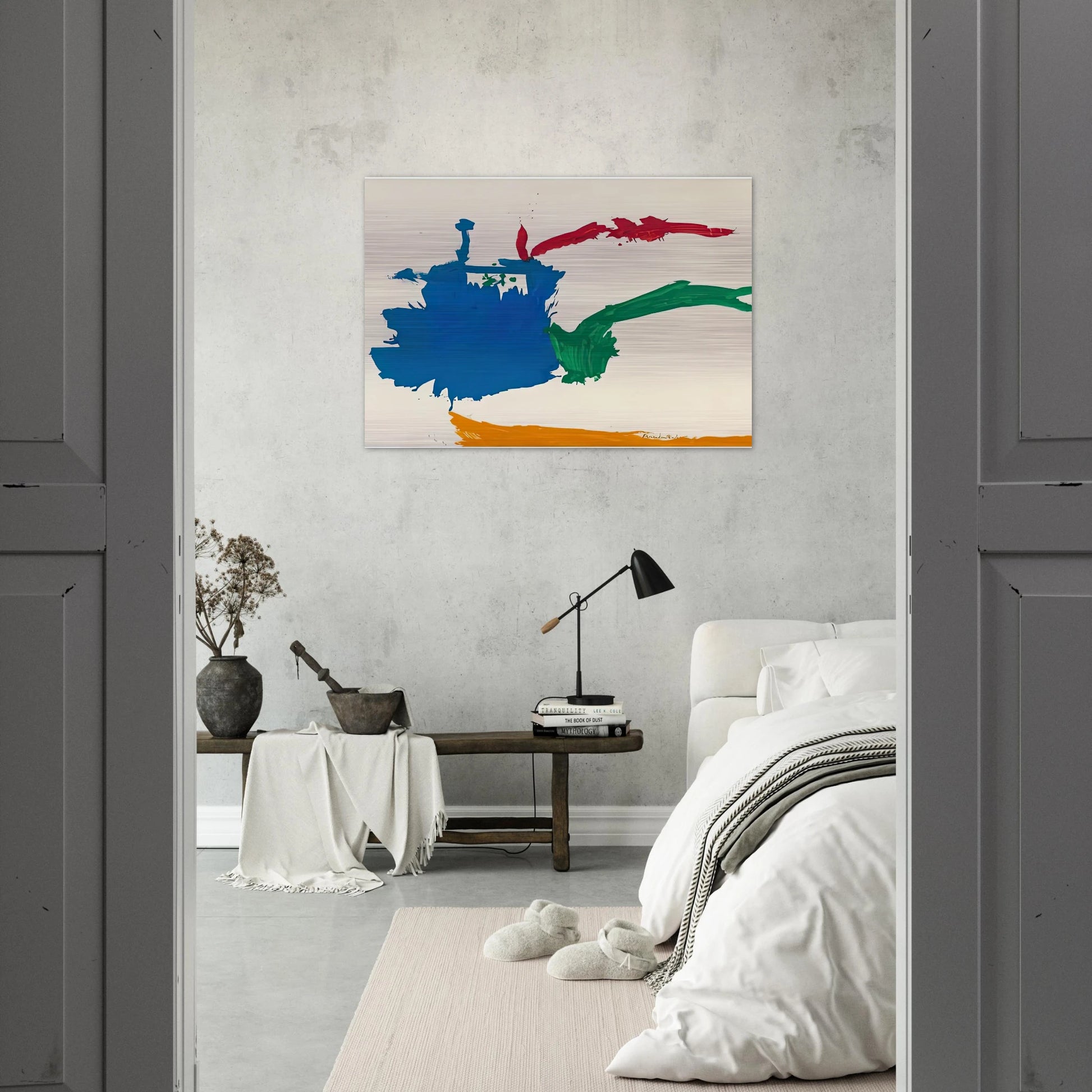 Italian Beach, 1960- - Helen Frankenthaler Brushed Aluminum Print - 70x100 cm / 28x40 inches | Helen Frankenthaler Aluminum Print | Helen Frankenthaler Prints