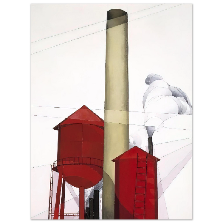 Charles Demuth - Buildings - 1930  75x100 cm / 30x40inches Fine Art Poster