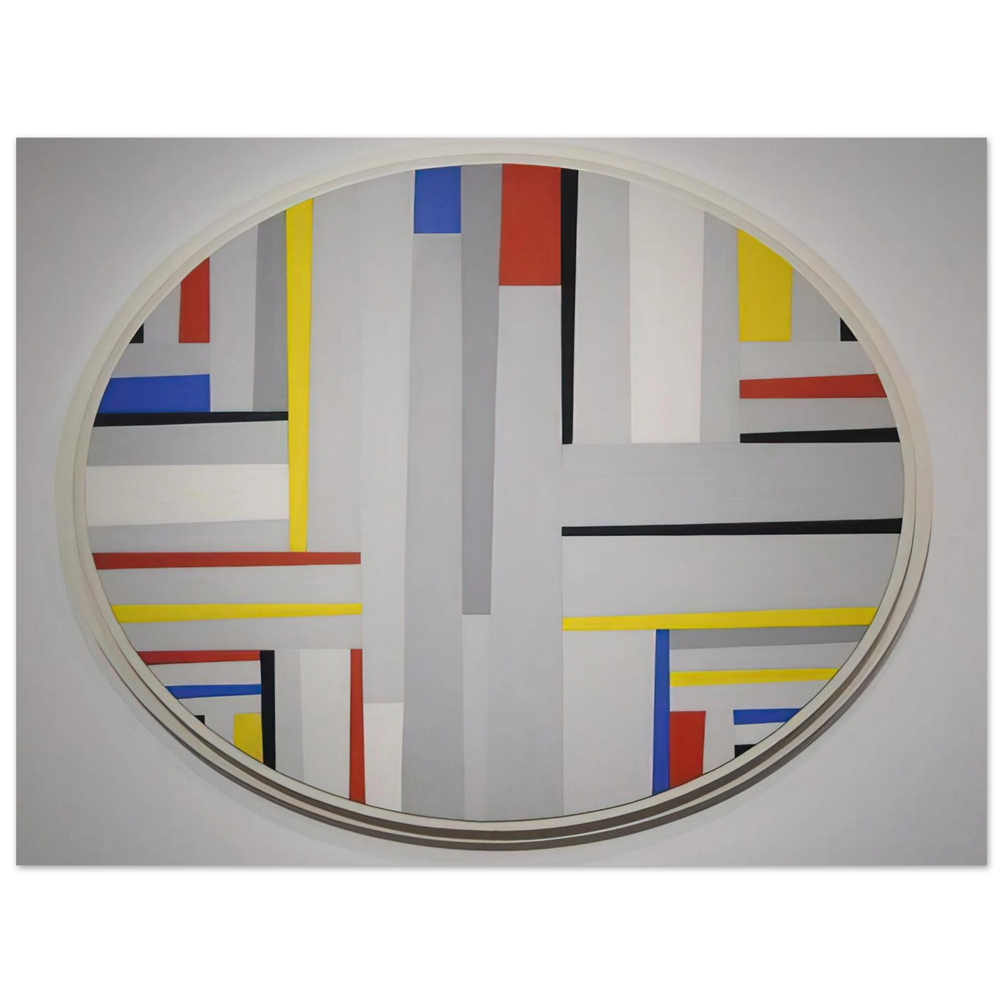 Fritz Glarner - Relational Painting, Tondo - Neoplasticism  75x100 cm / 30x40inches Fine Art Poster