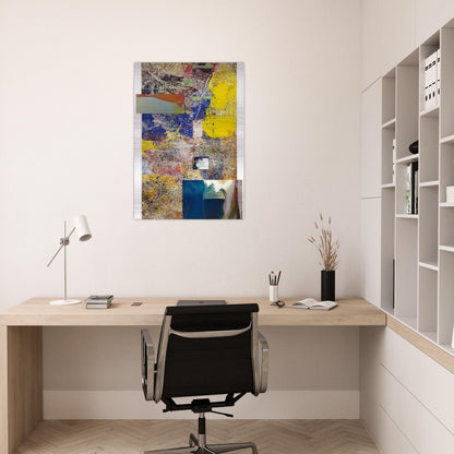 Remembering Girls Ajar - Sam Gilliam Brushed Aluminum Print - 70x100 cm / 28x40 inches | Sam Gilliam Aluminum Print | Sam Gilliam Prints