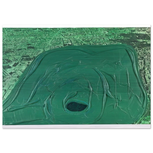 Postcard Hyde Park - 1969 - Dieter Roth Brushed Aluminum Print - 70x100 cm / 28x40 inches | Dieter Roth Aluminum Print | Dieter Roth Prints