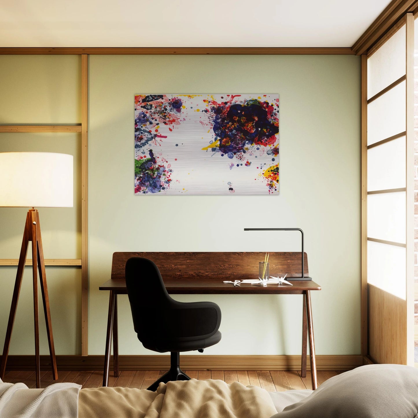 Speck - Sam Francis Brushed Aluminum Print - 70x100 cm / 28x40 inches | Sam Francis Aluminum Print | Sam Francis Prints