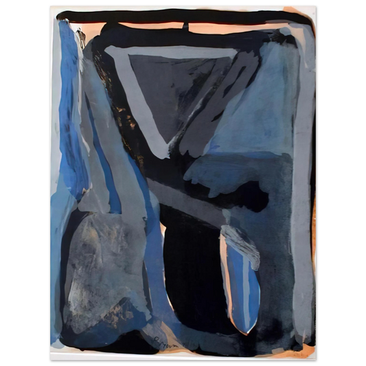 Bram van Velde - L'Unique II - 1973  75x100 cm / 30x40inches Fine Art Poster